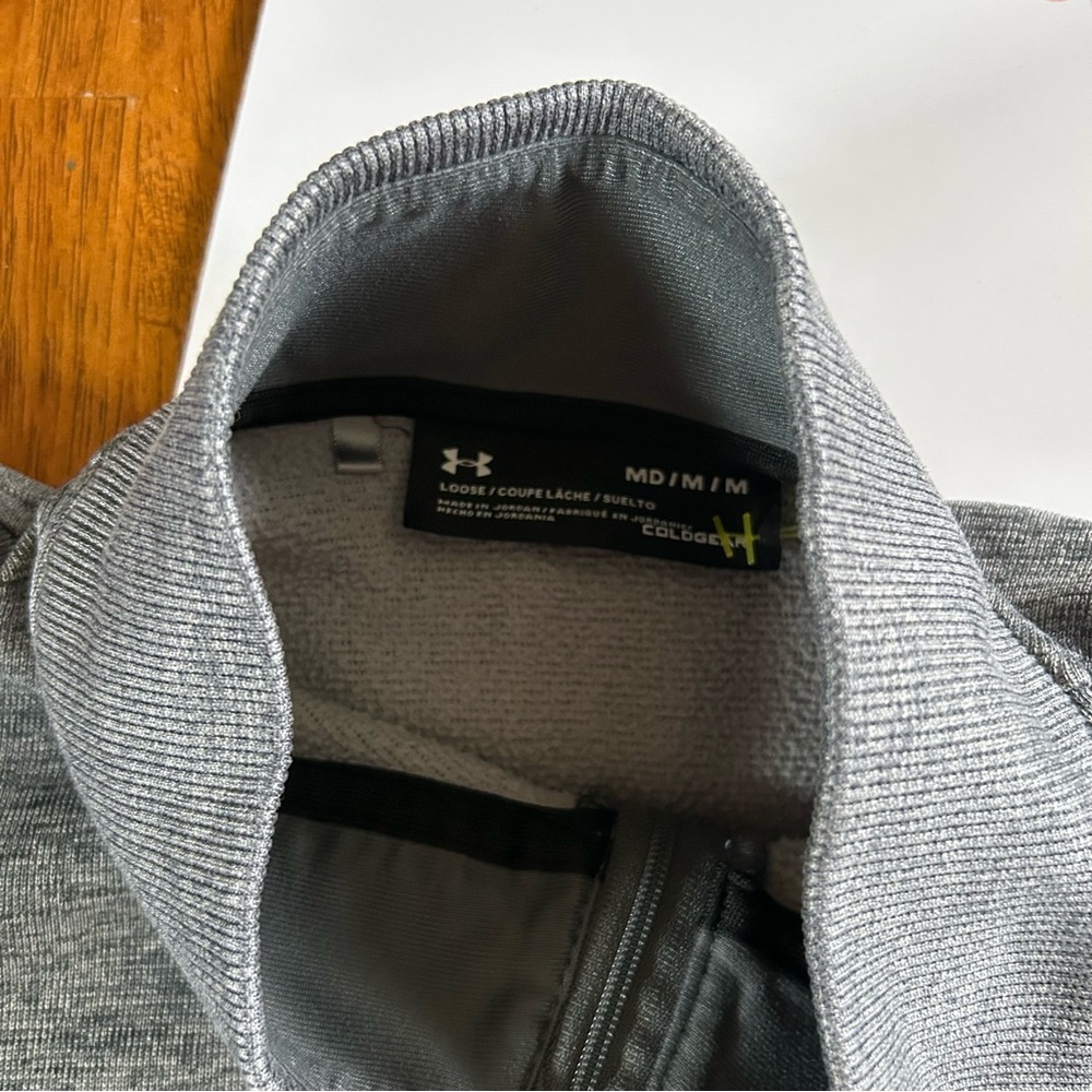 Under Armour Quarter-Zip Performance Pullover | Men’s Medium | Heather Gray - Picture 4 of 6